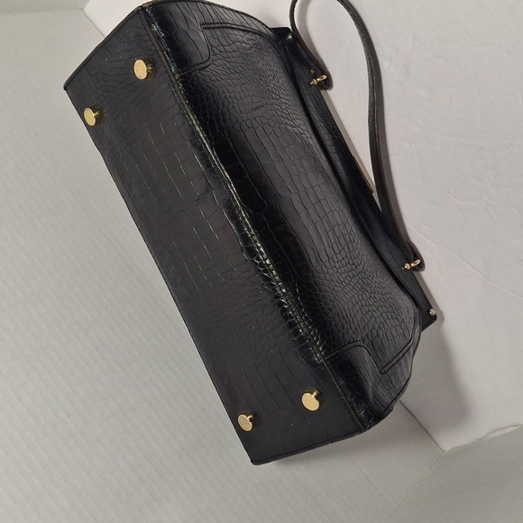Vintage Etienne Aigner Vintage Black Crocodile-Embossed Women's Bag - Picture 4 of 8
